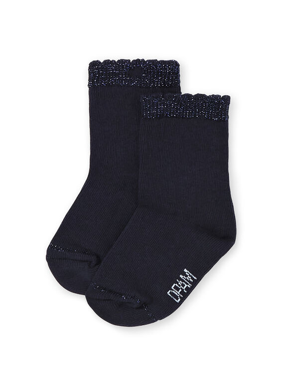 Calcetines de color azul marino para bebé niña KYIESCHO2 / 20WI0984SOQ070